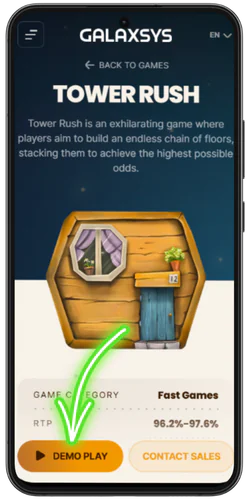 Tower Rush play demo start trying the demo
